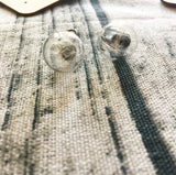 Dandelion earrings, wish earrings made with real dandelion seeds