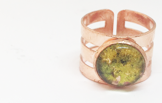 Copper Moss Ring