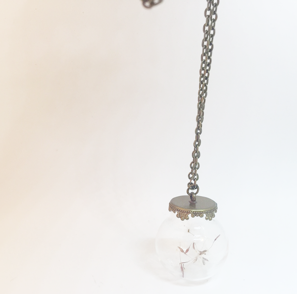 Dandelion Globe Necklace