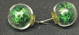 Moss Globe Earring Studs