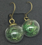 Moss Globe Dangle Earrings